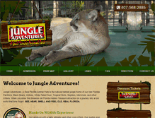Tablet Screenshot of jungleadventures.com